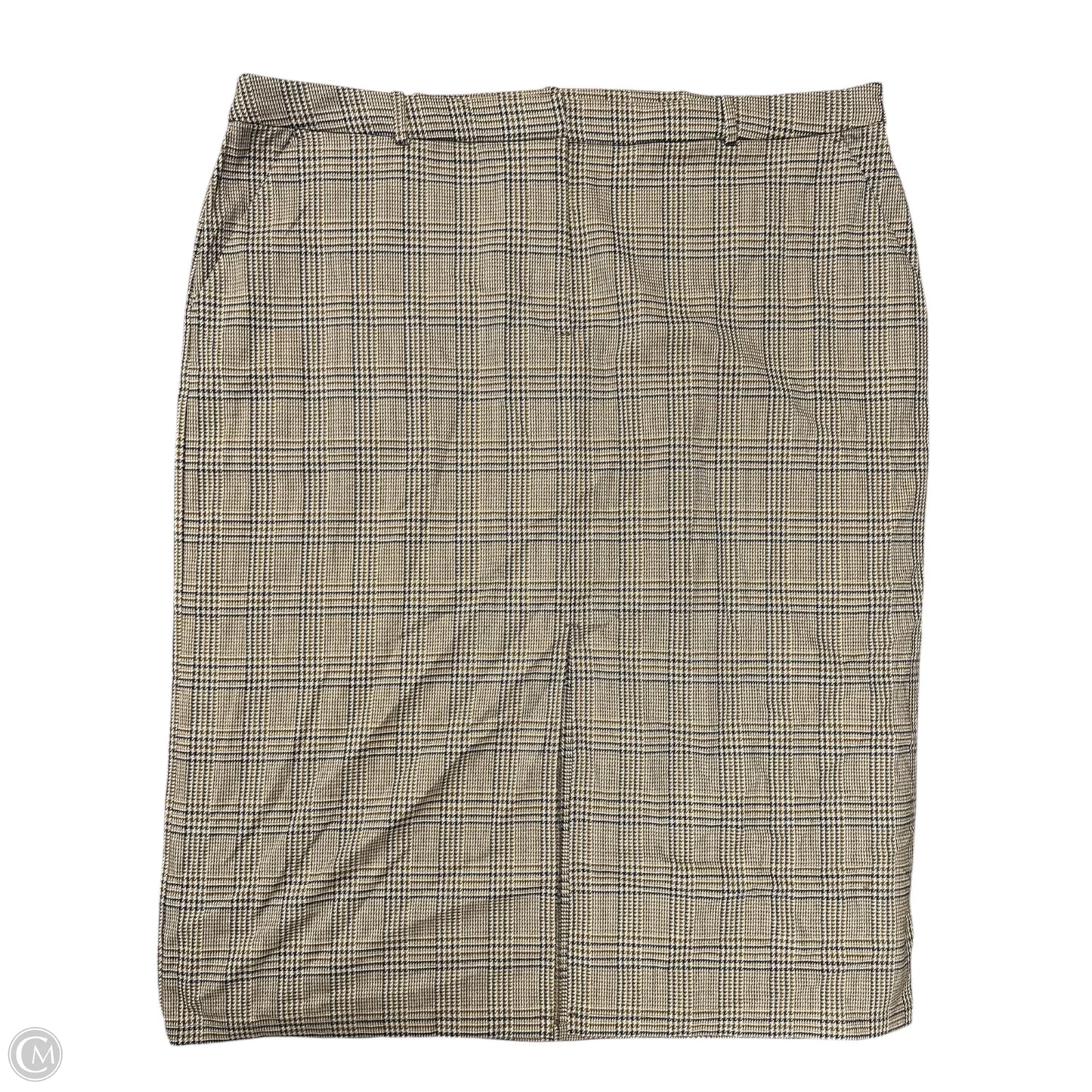Skirt Midi By Worthington In Blue & Brown, Size: 18