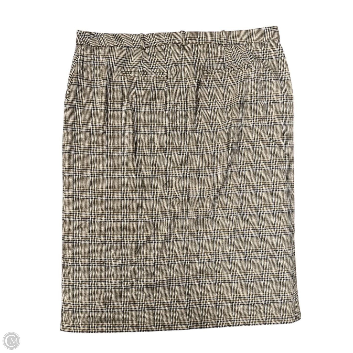 Skirt Midi By Worthington In Blue & Brown, Size: 18