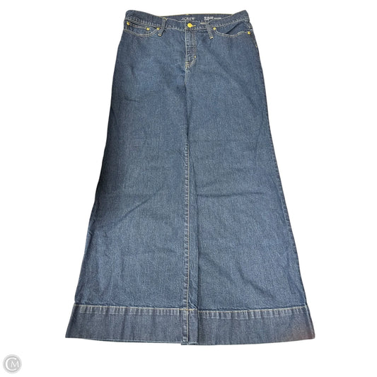 Jeans Wide Leg By J. Crew In Blue Denim, Size: 16