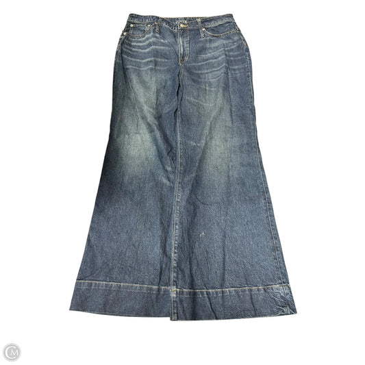 Jeans Wide Leg By J. Crew In Blue Denim, Size: 16