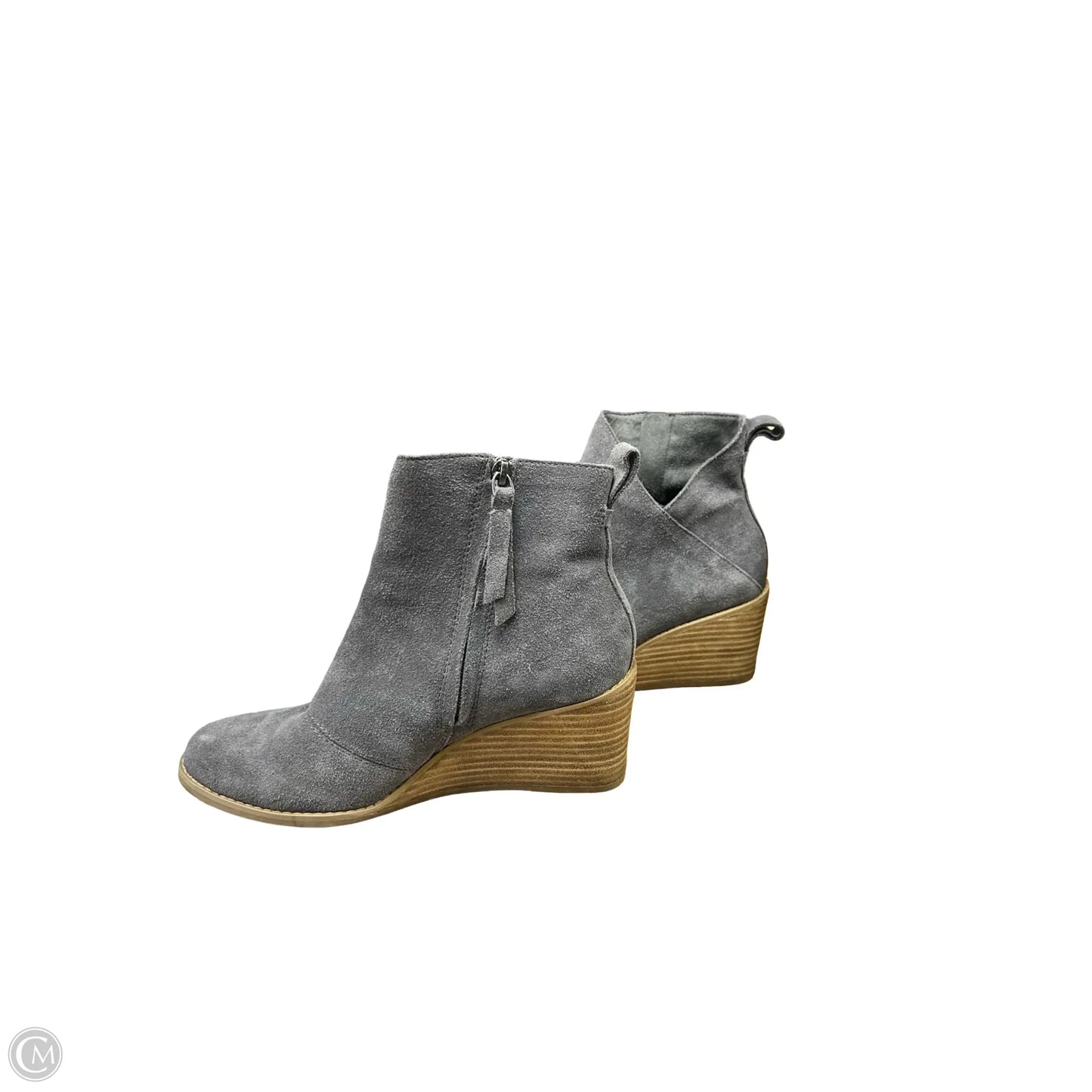 Boots Ankle Heels By Toms In Grey, Size: 8
