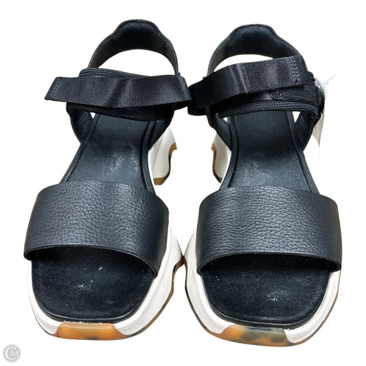 Sandals Heels Platform By Sorel In Black, Size: 8