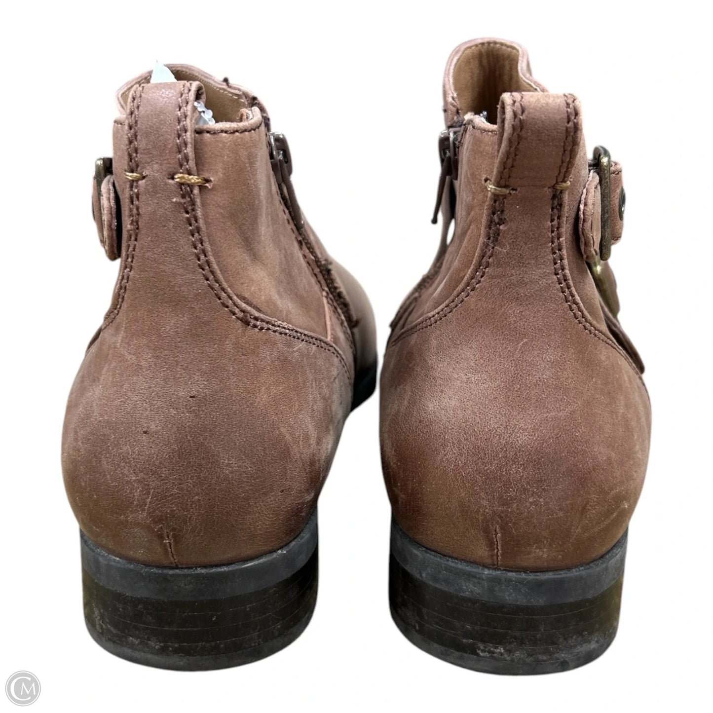 Boots Ankle Flats By Vionic In Brown, Size: 11