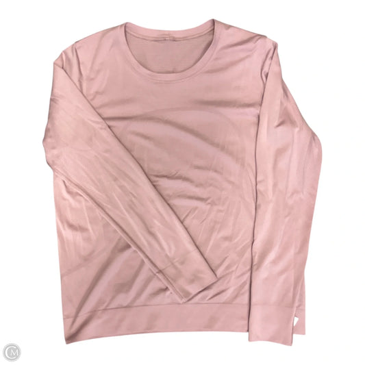 Athletic Top Long Sleeve Crewneck By Lululemon In Purple, Size: 16