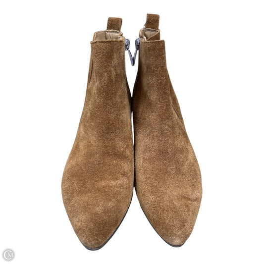 Boots Ankle Heels By Franco Sarto In Brown, Size: 7.5