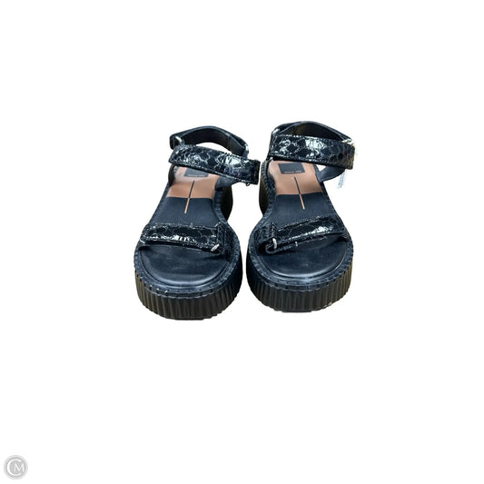 Sandals Heels Platform By Dolce Vita In Black, Size: 7
