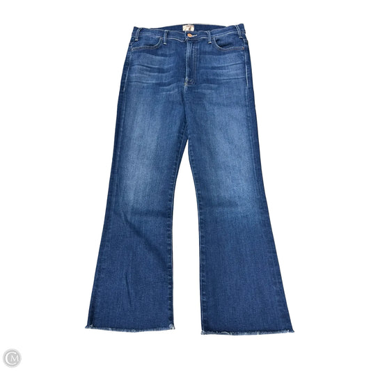 Jeans Straight By Mother Jeans In Blue Denim, Size: 12
