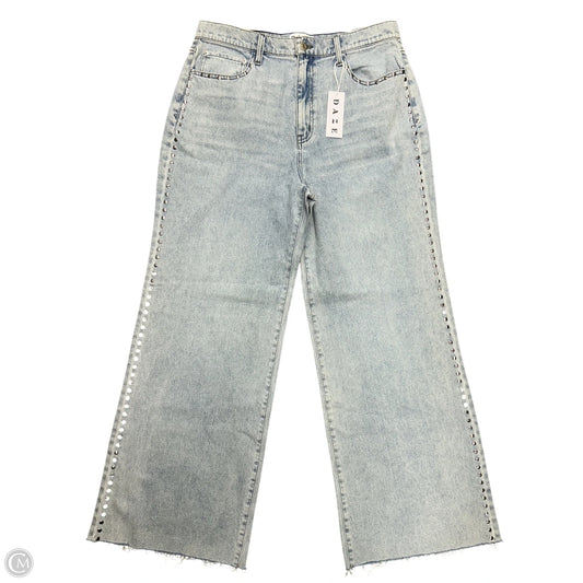 Jeans Wide Leg By Daze Denim In Blue Denim, Size: 12