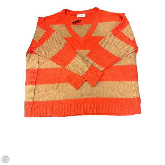 Sweater By By Together In Orange & Tan, Size: S