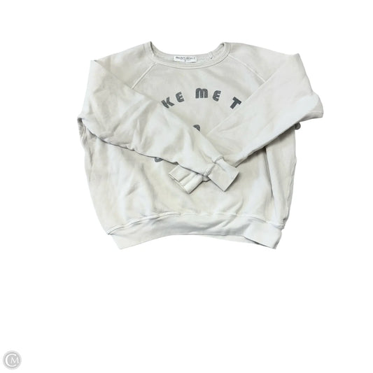 Sweatshirt Crewneck By Project Social Tee In Cream, Size: S