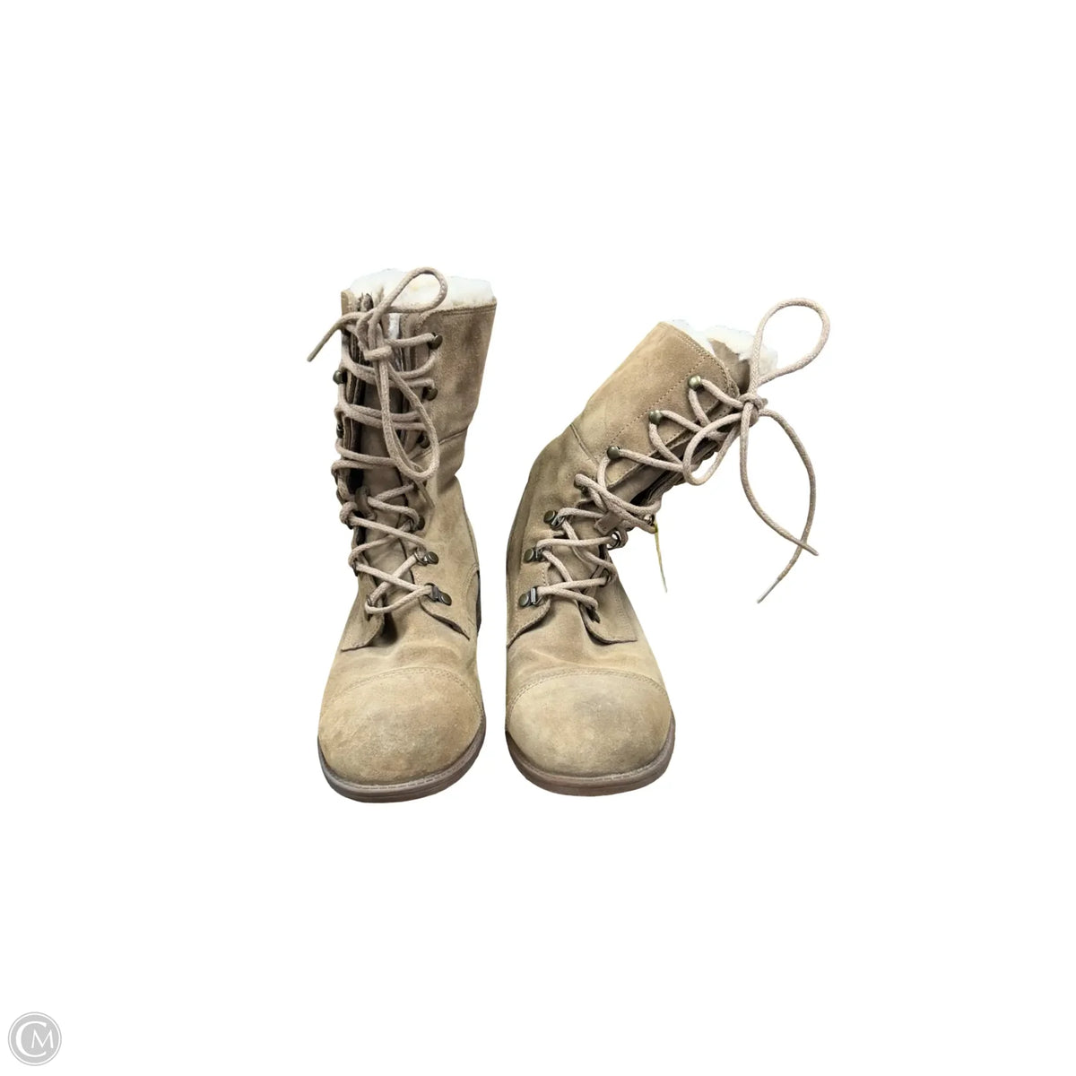Boots Designer By Ugg In Brown, Size: 8
