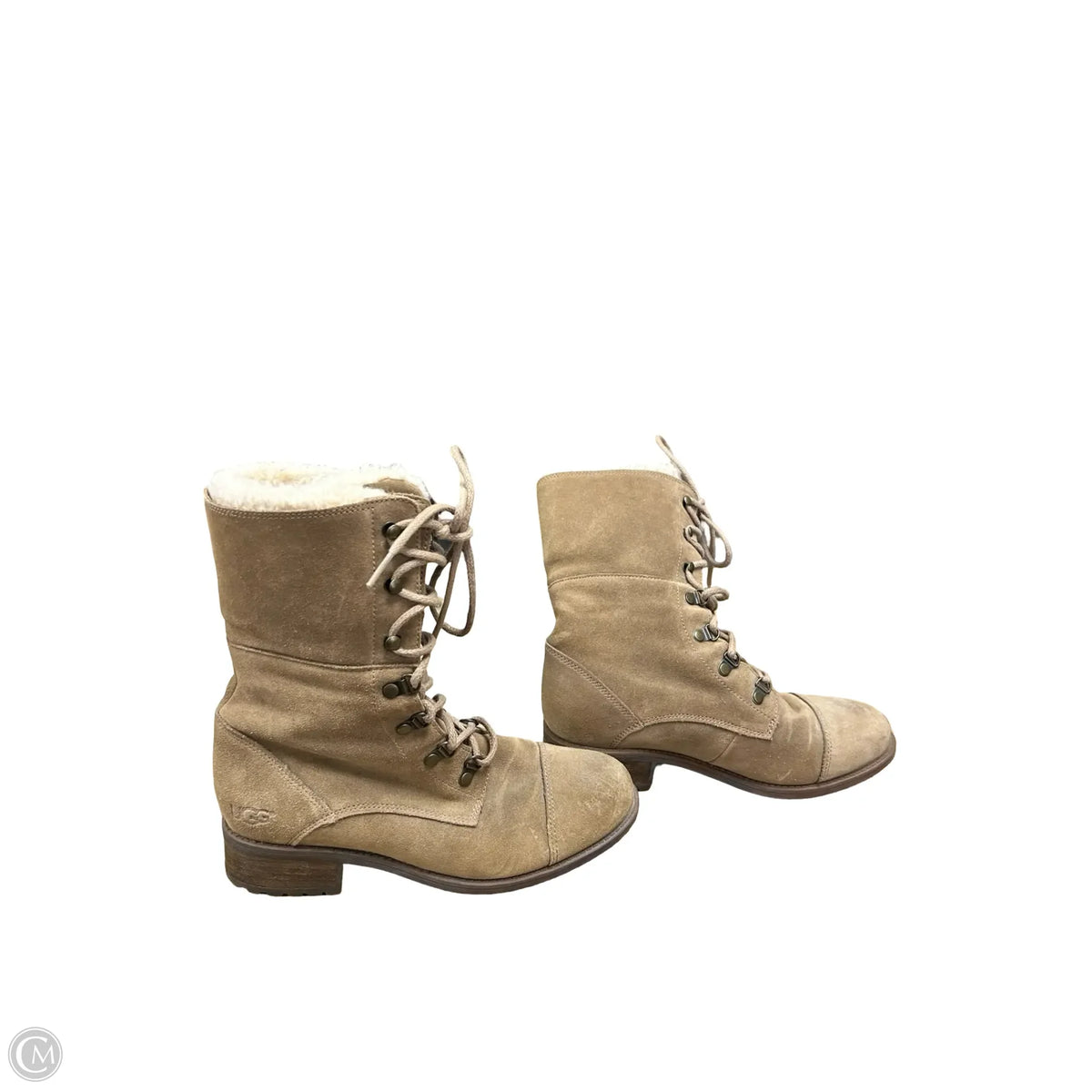 Boots Designer By Ugg In Brown, Size: 8
