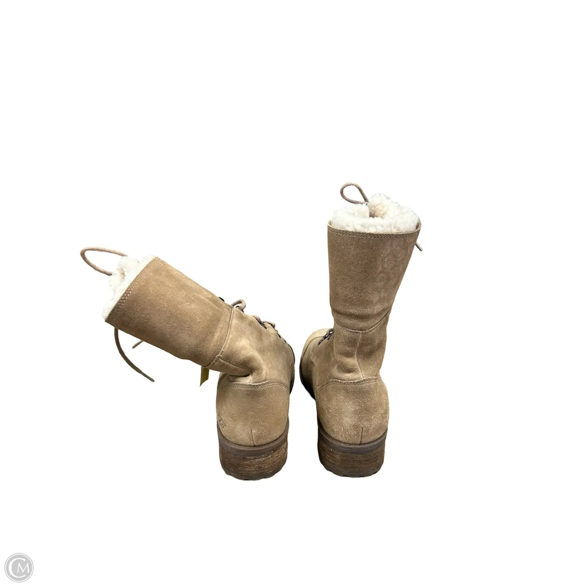 Boots Designer By Ugg In Brown, Size: 8