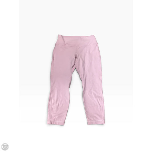 Athletic Leggings By Lululemon In Pink, Size: 14