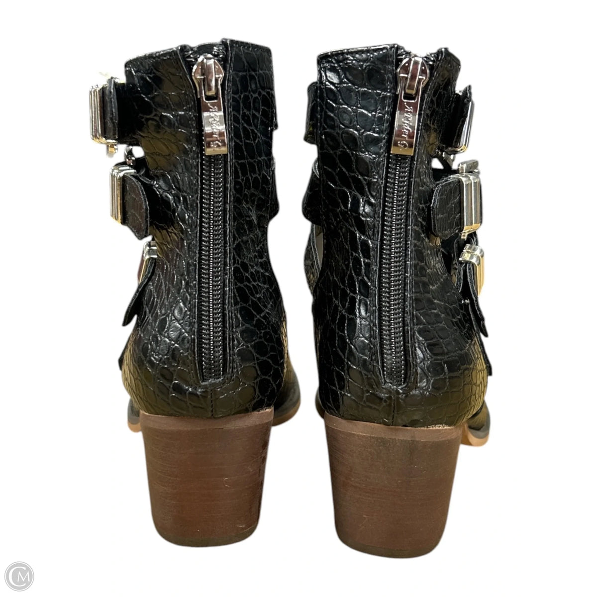 Boots Ankle Heels By Cmc In Black, Size: 8.5