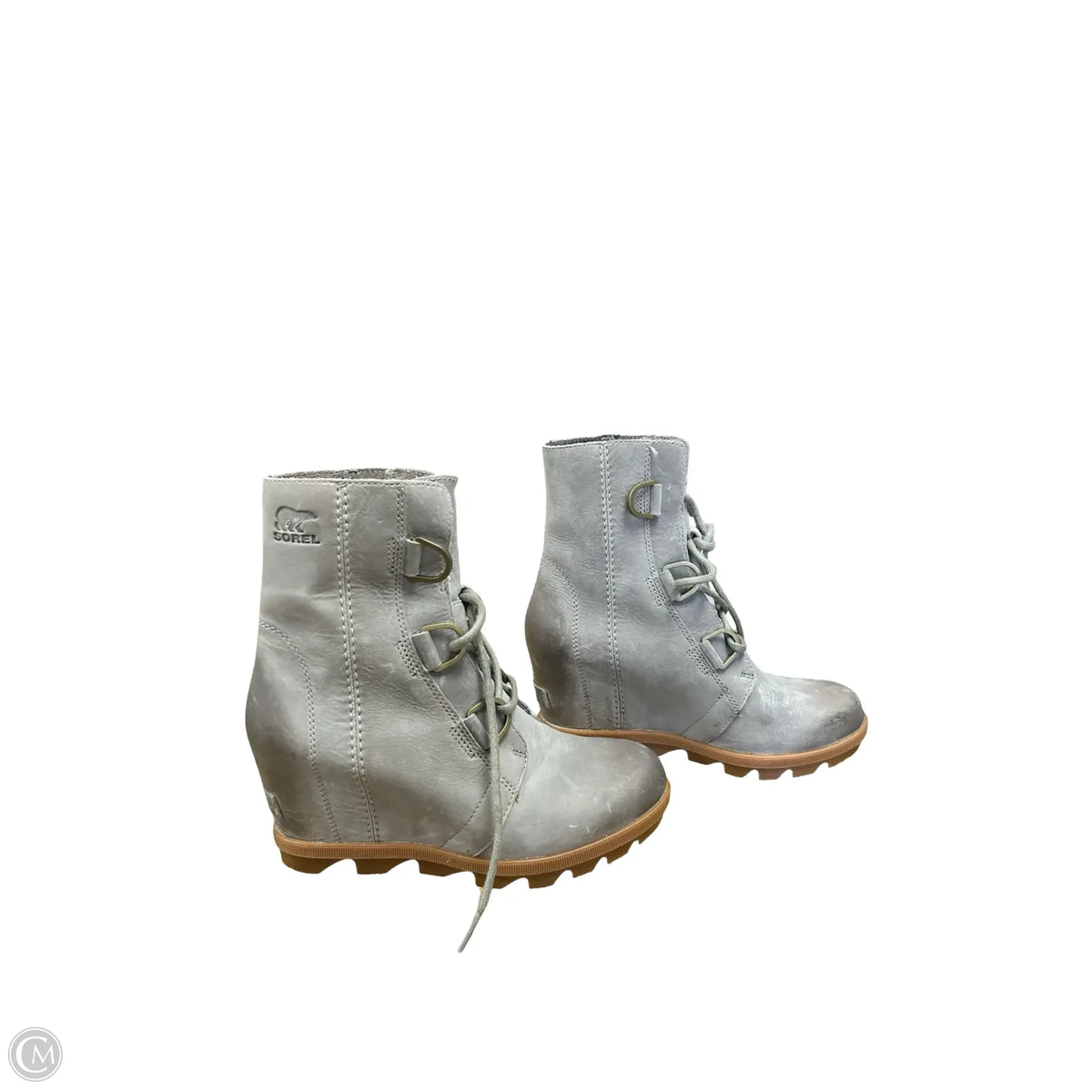 Boots Ankle Heels By Sorel In Tan, Size: 6.5