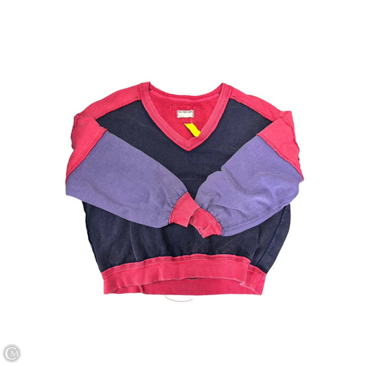 Sweatshirt Crewneck By We The Free In Blue & Red, Size: S
