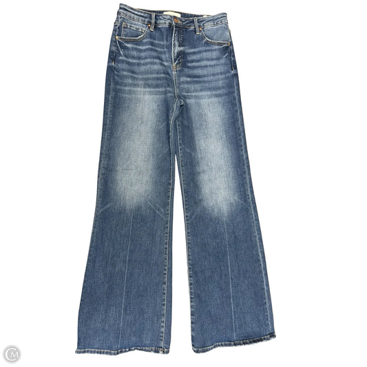 Jeans Straight By Risen In Blue Denim, Size: 12