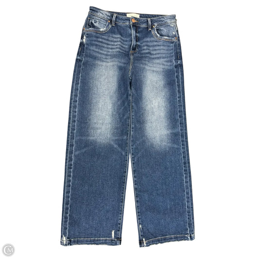 Jeans Wide Leg By Risen In Blue Denim, Size: 12