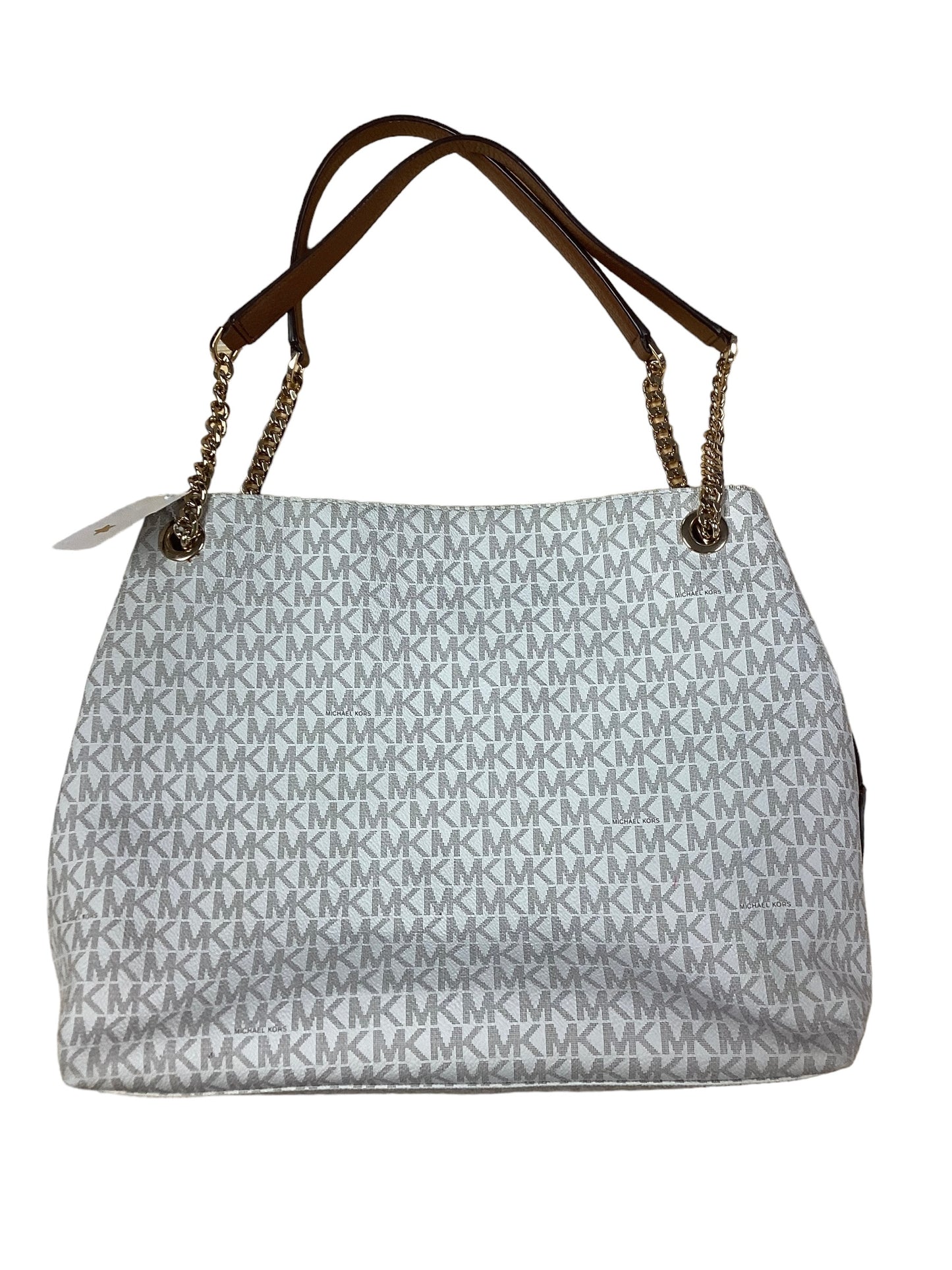 White Handbag Designer Michael Kors, Size Large