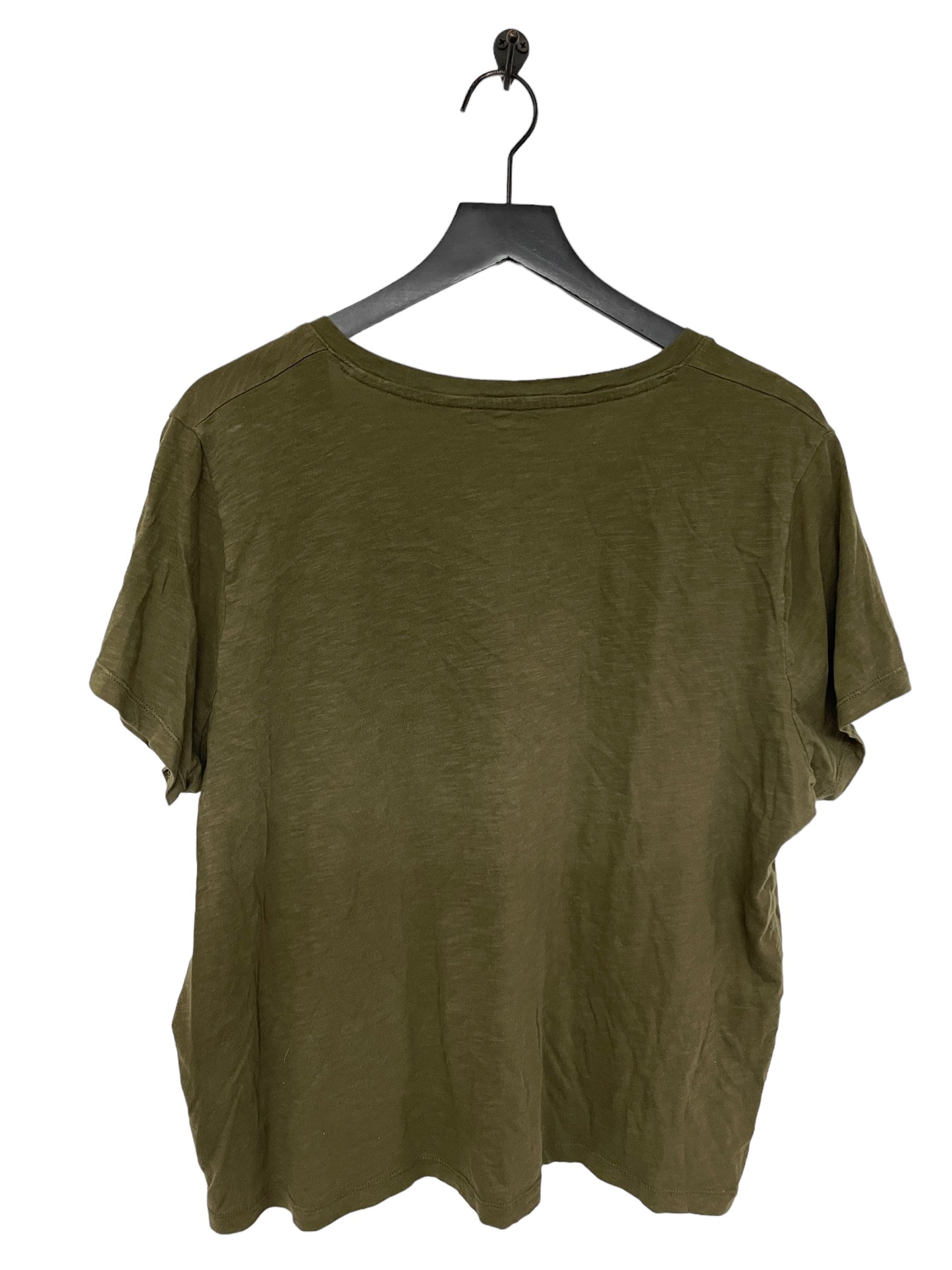 Green Top Short Sleeve Basic Madewell, Size Xxl