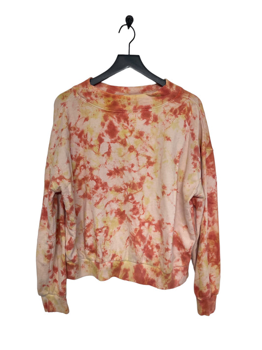 Tie Dye Print Sweatshirt Crewneck Pilcro, Size Xl