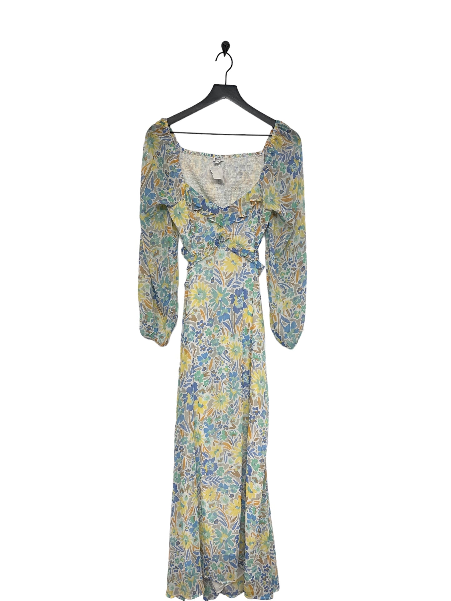 Floral Print Dress Casual Maxi Cmc, Size M