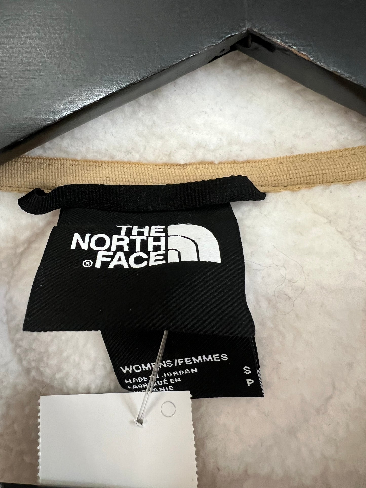 Tan & White Vest Faux Fur & Sherpa The North Face, Size S