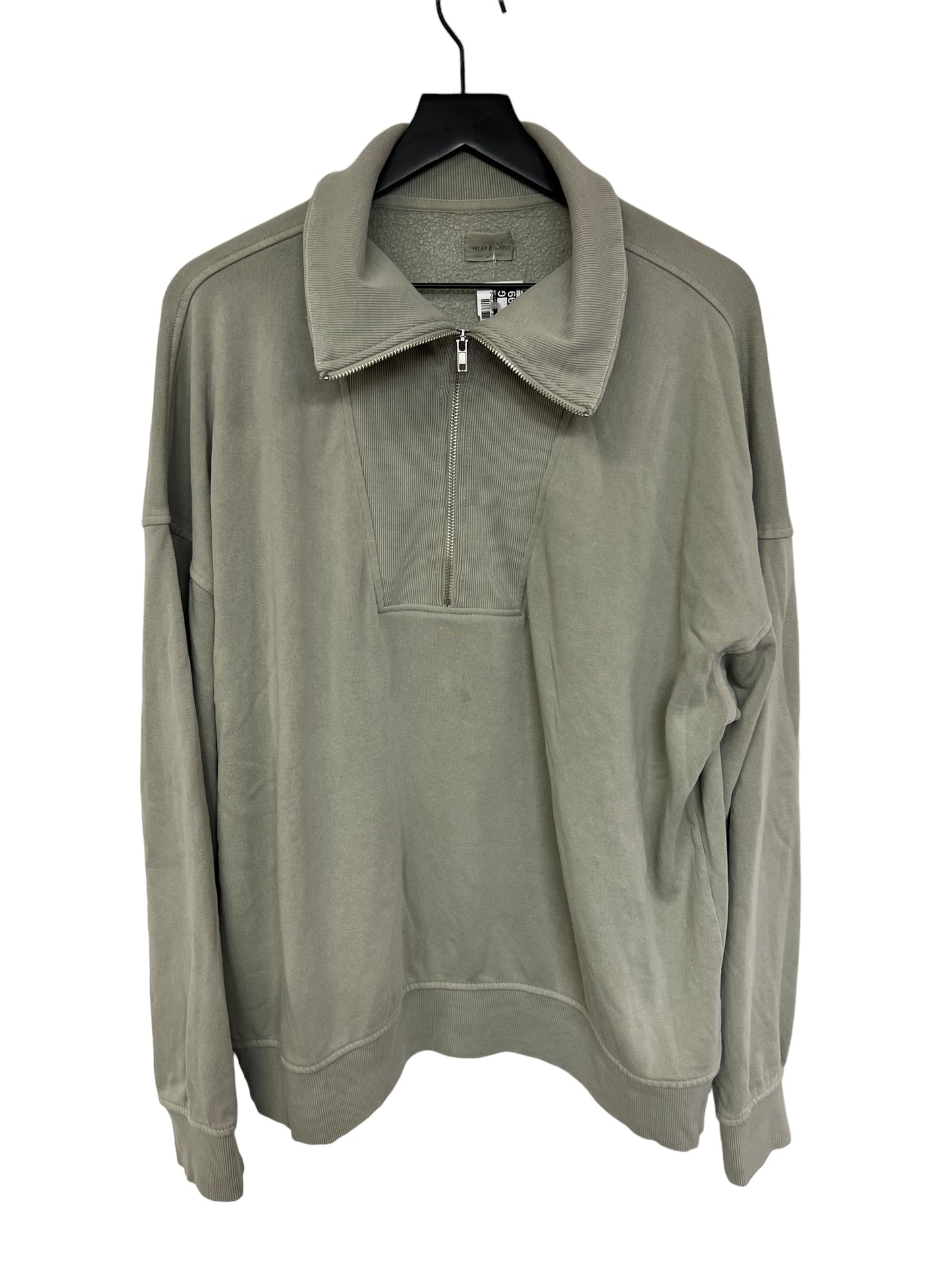 Sweatshirt Collar By Thread And Supply In Grey, Size: 2x