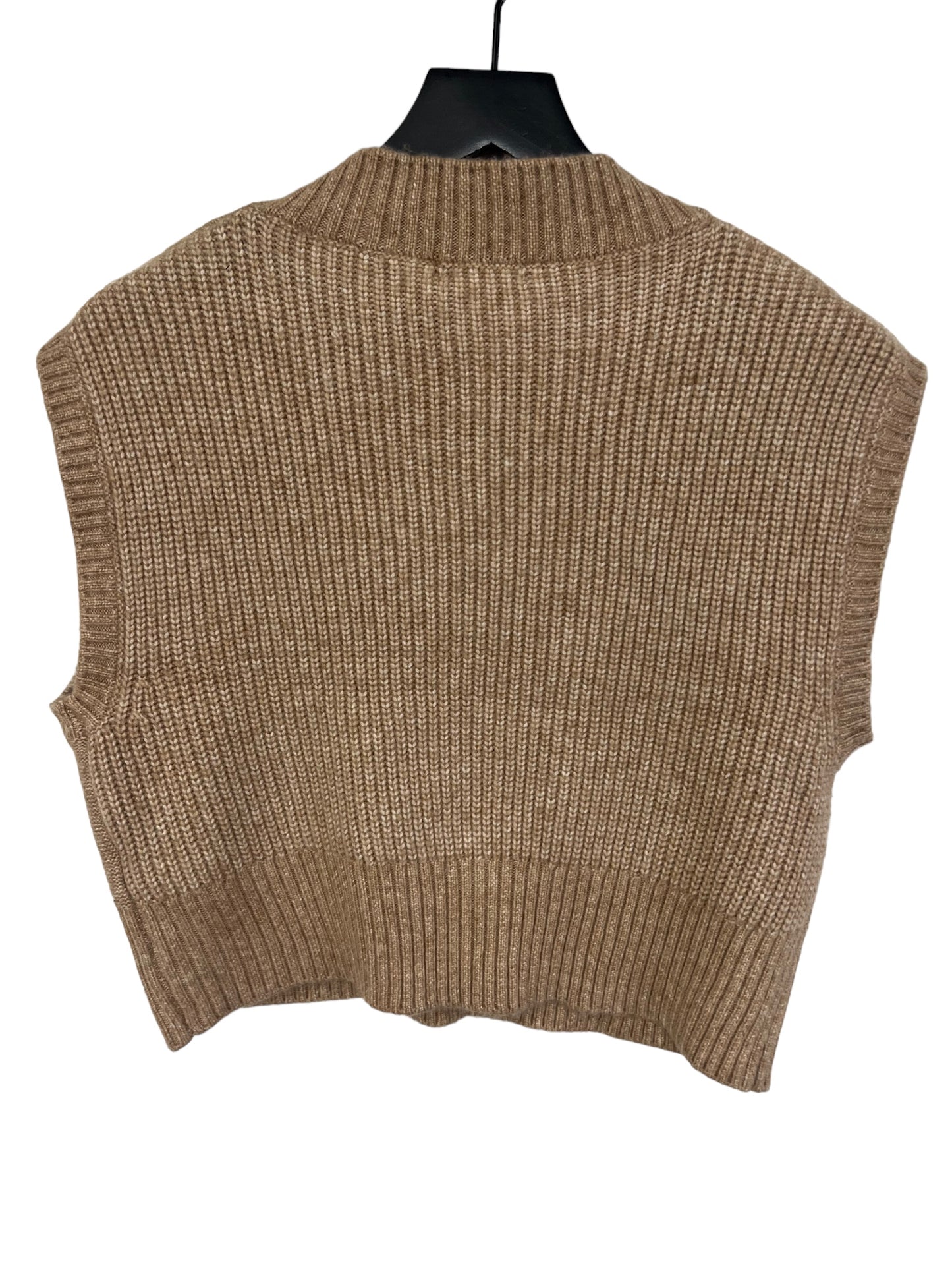 Vest Sweater By Clothes Mentor In Beige, Size: Xs