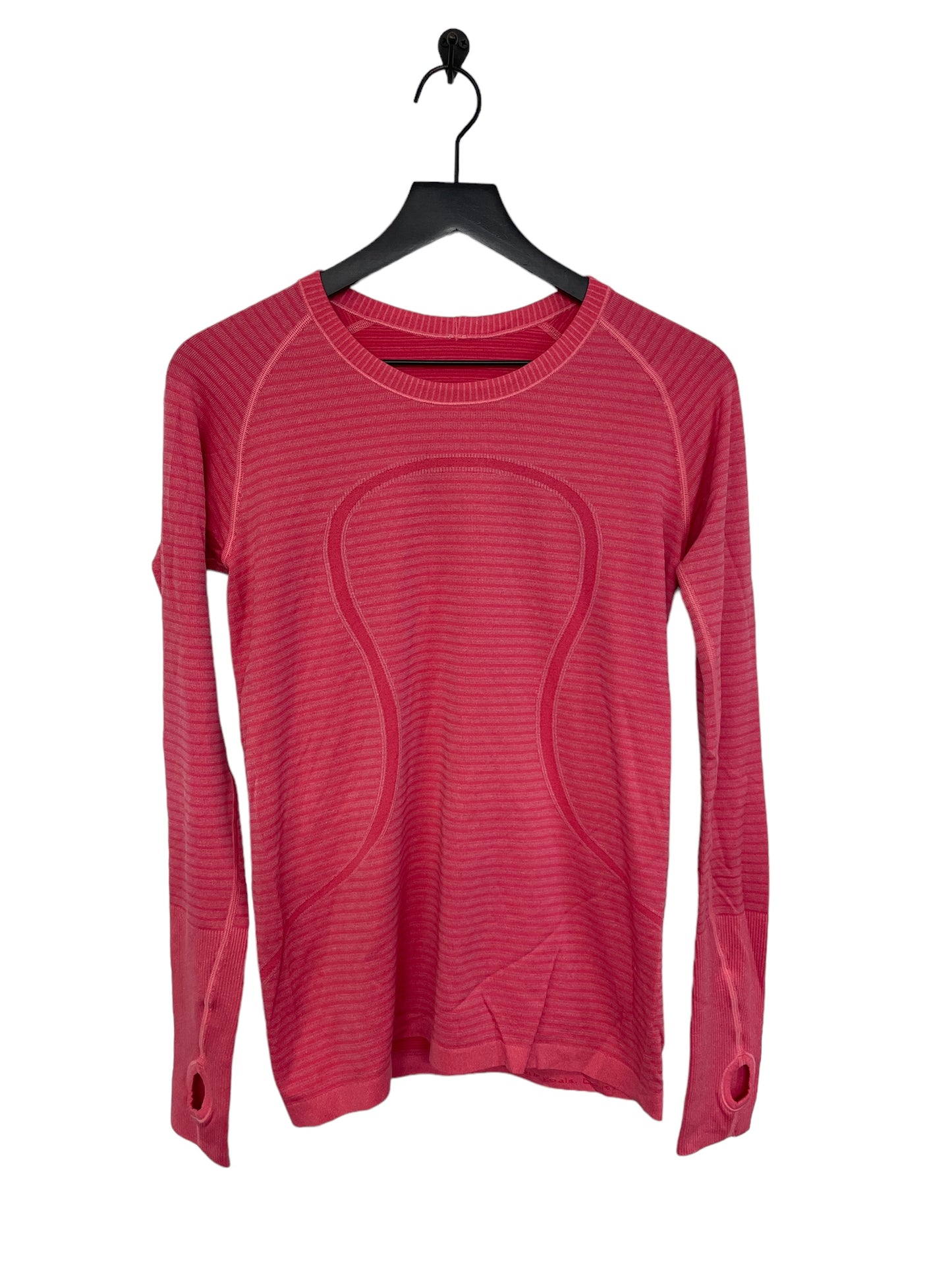 Athletic Top Long Sleeve Crewneck By Lululemon In Pink, Size: 14