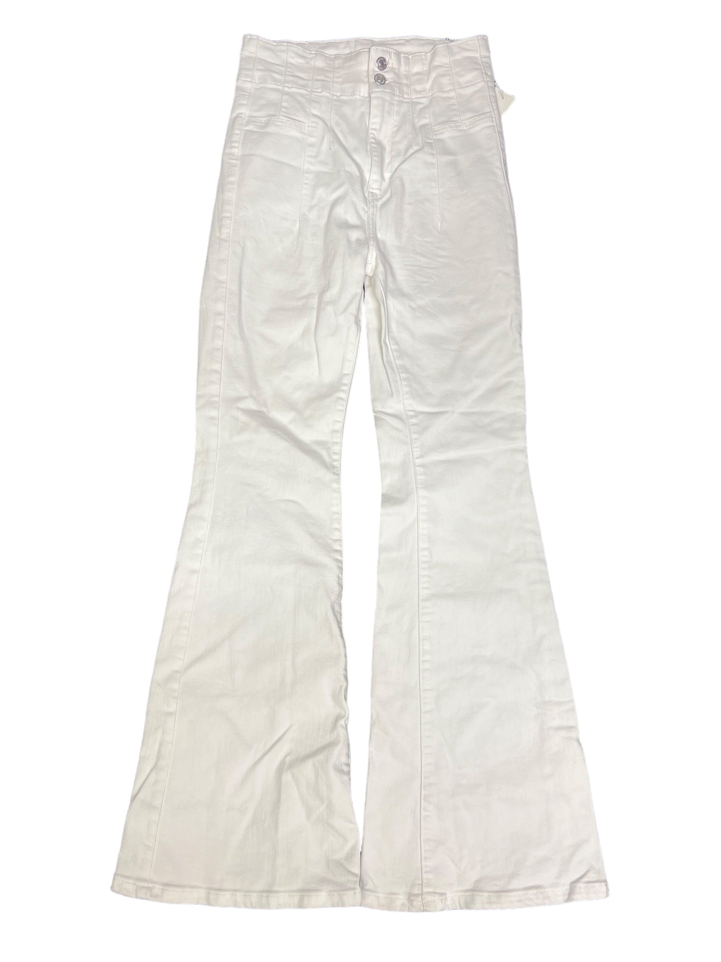 Jeans Flared By We The Free In White Denim, Size: 8