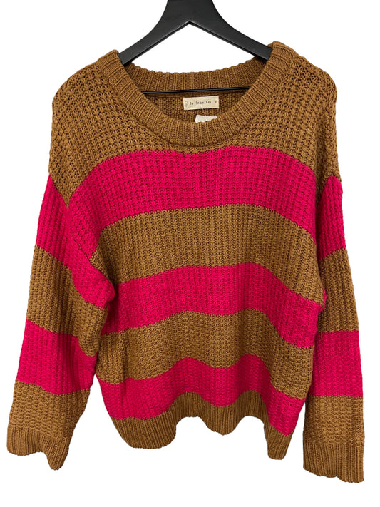 Sweater By By Together In Brown & Pink, Size: M