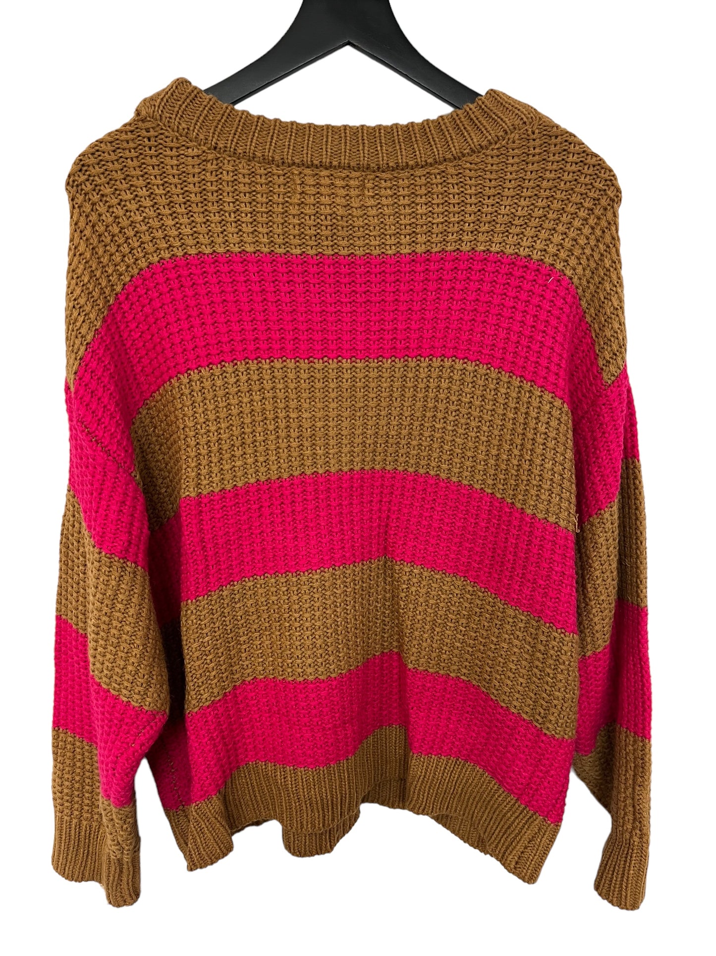 Sweater By By Together In Brown & Pink, Size: M