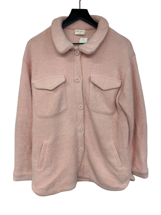 Jacket Shirt By Cmc In Pink, Size: M