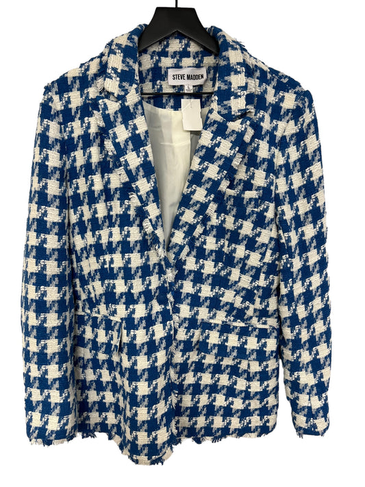 Blazer By Steve Madden In Blue & White, Size: L