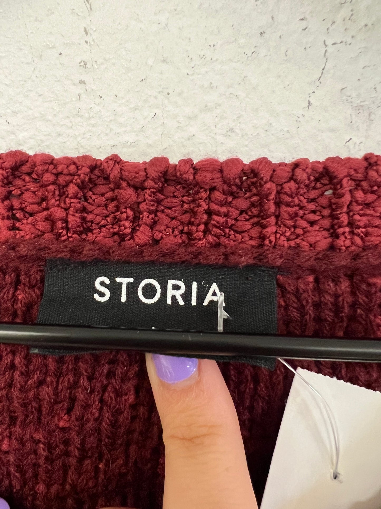 Sweater By Storia In Red, Size: L