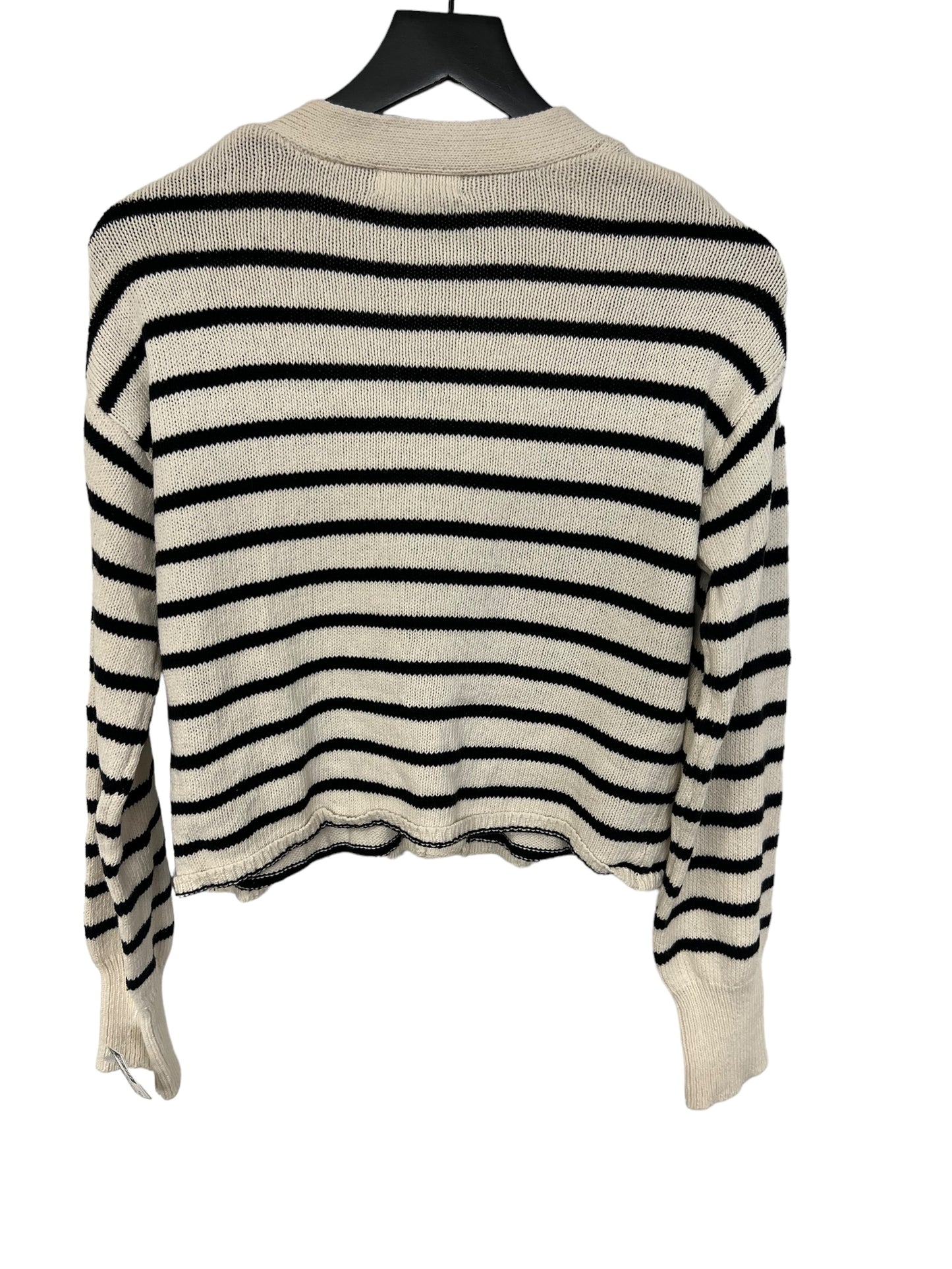 Sweater Cardigan By By Together In Striped Pattern, Size: M