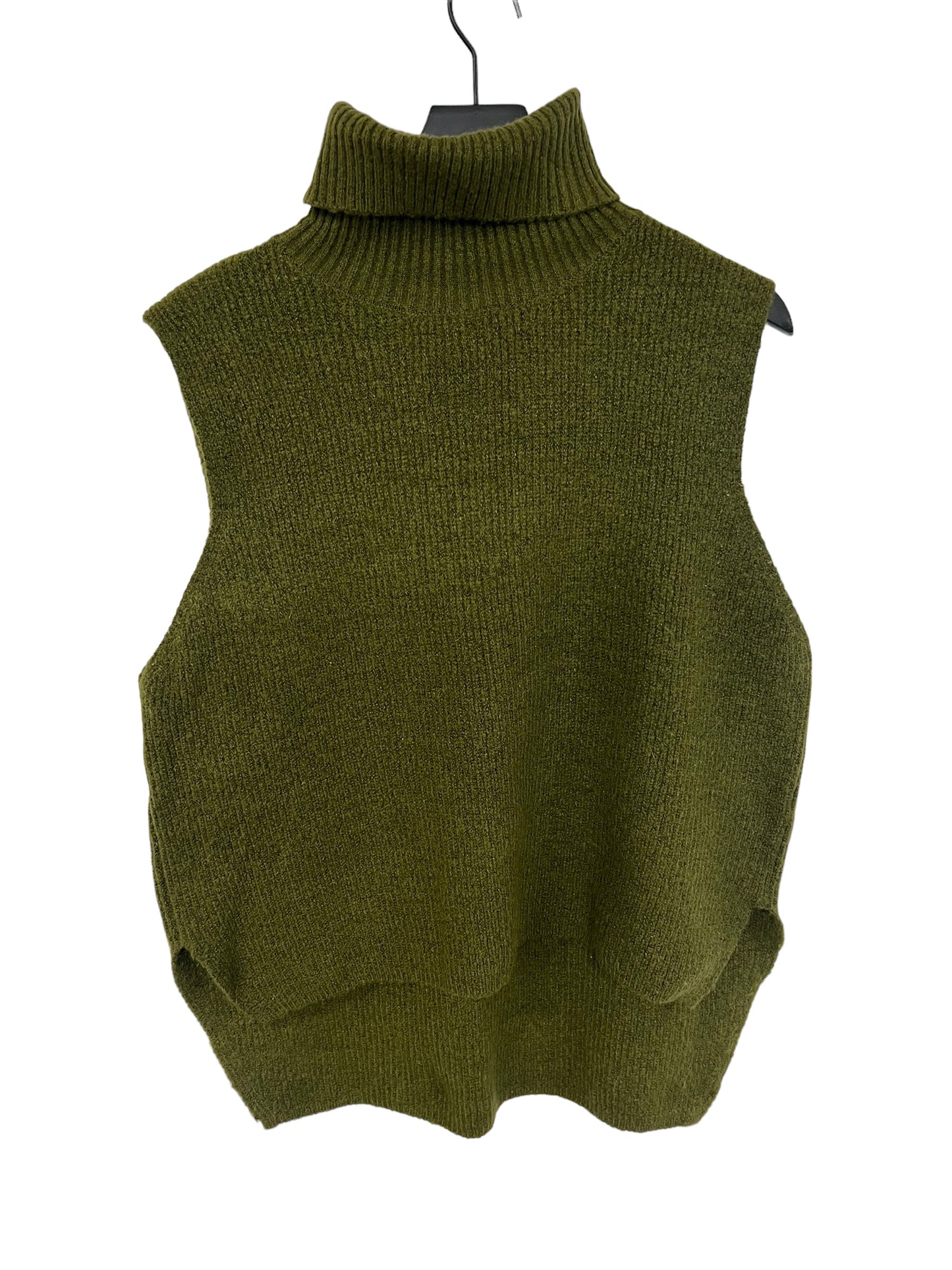 Vest Sweater By Double Zero In Green, Size: L