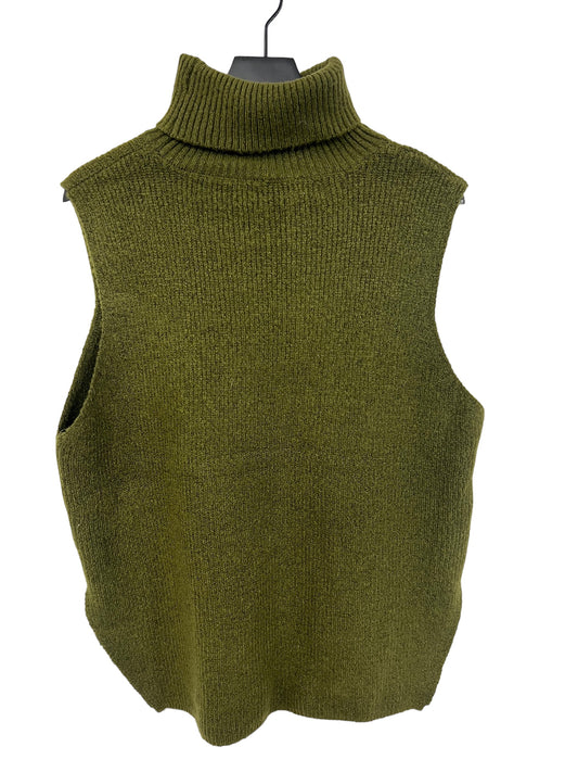 Vest Sweater By Double Zero In Green, Size: L