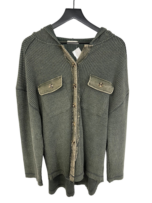 Jacket Shirt By Cmc In Green, Size: L