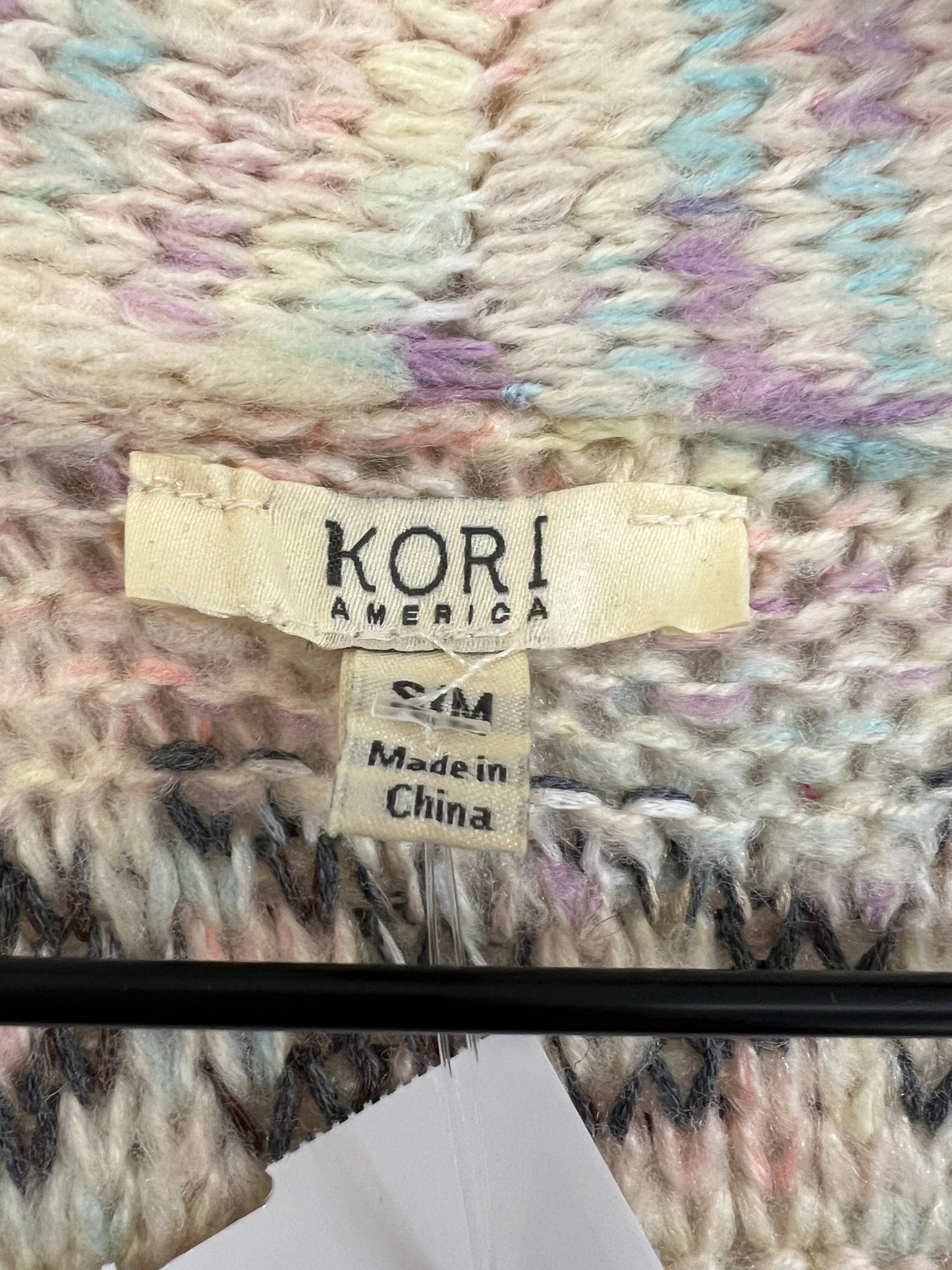 Sweater Cardigan By Kori America In Multi-colored, Size: S