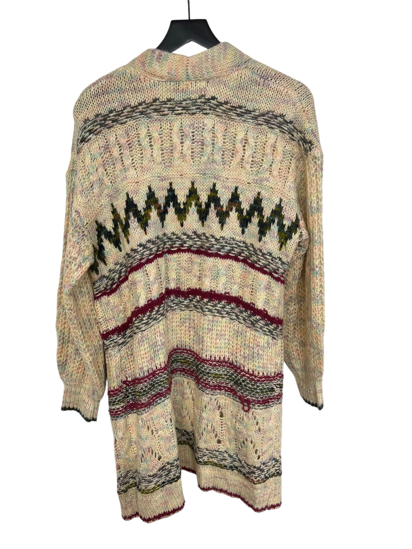 Sweater Cardigan By Kori America In Multi-colored, Size: S