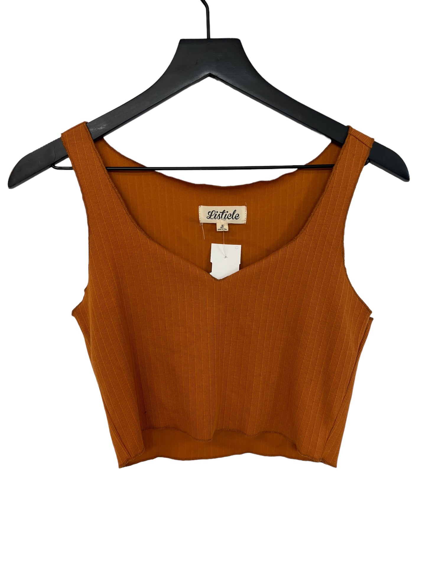 Top Sleeveless By Listicle In Orange, Size: S