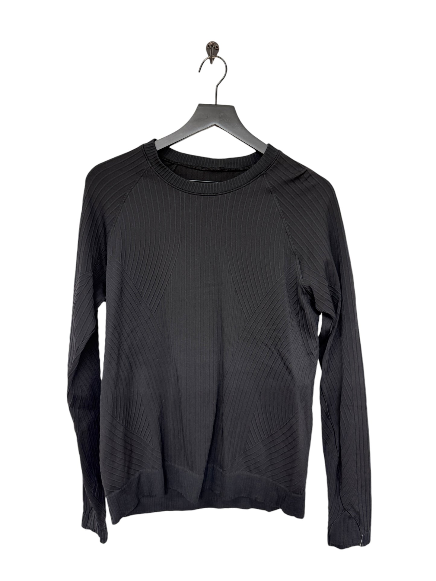 Athletic Top Long Sleeve Crewneck By Lululemon In Black, Size: 10