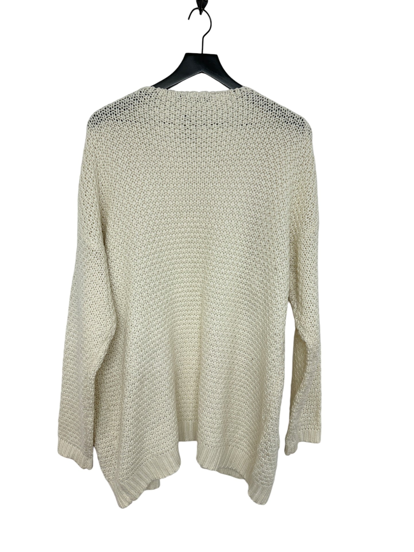 Sweater Cardigan By Doe & Rae In Cream, Size: L