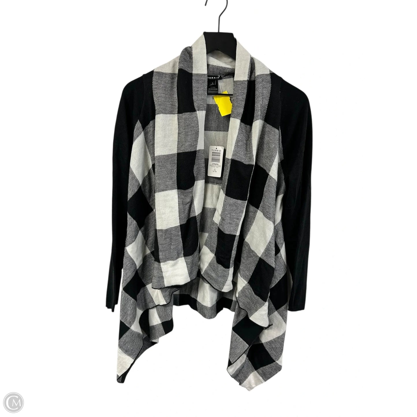 Cardigan By Torrid In Black & White, Size: 1x