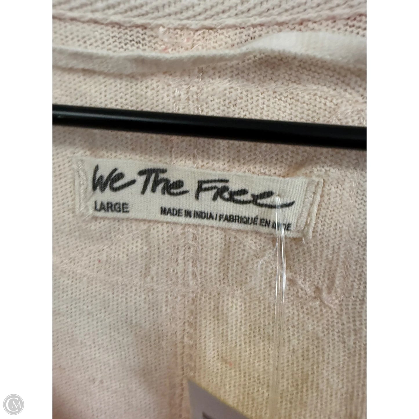 Top Short Sleeve By We The Free In Cream & Orange, Size: L