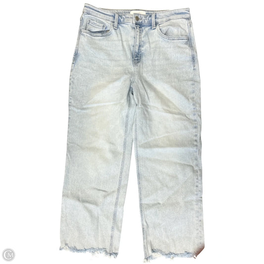 Jeans Straight By Vervet In Blue Denim, Size: 14