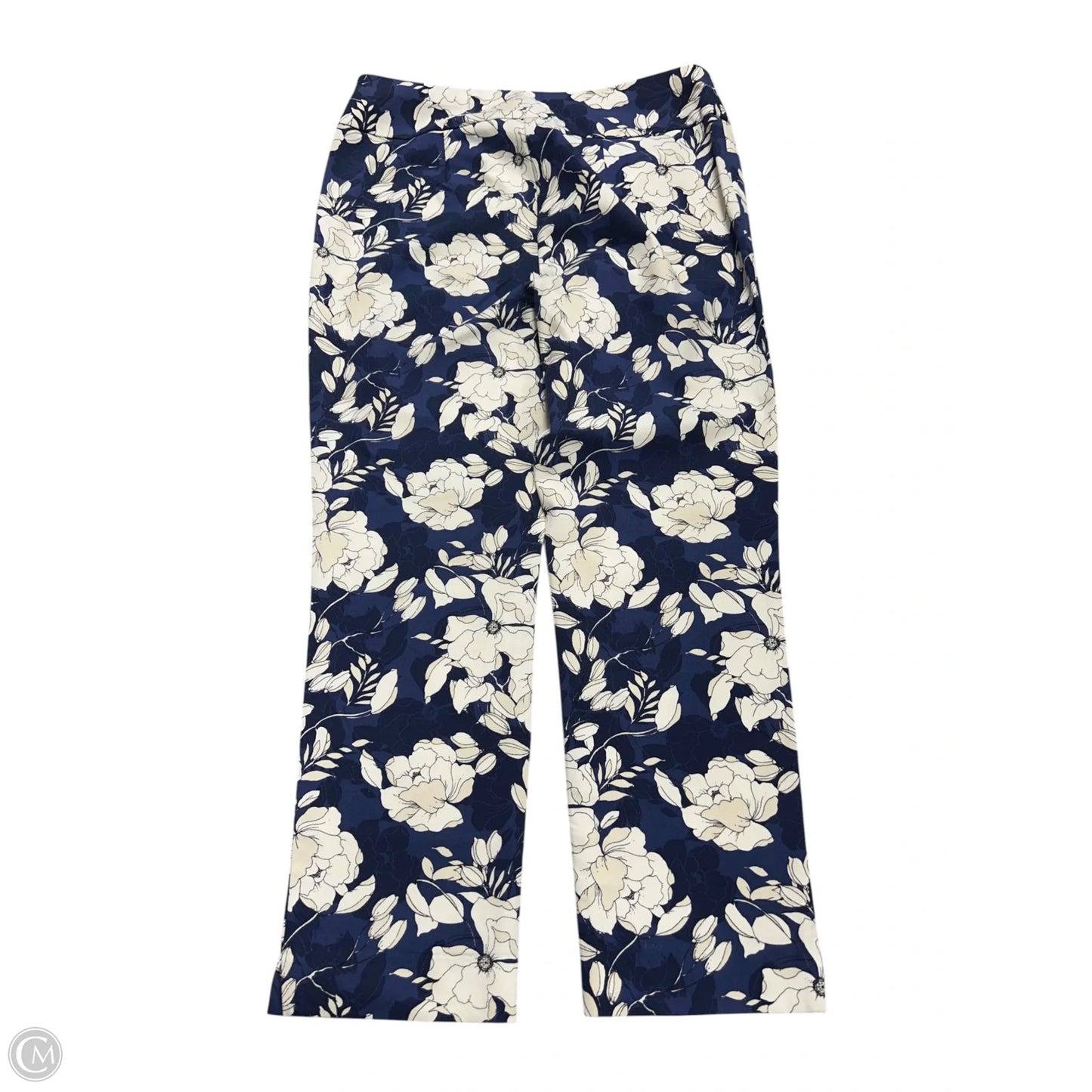 Pants Cropped By Chicos In Floral Print, Size: 0p